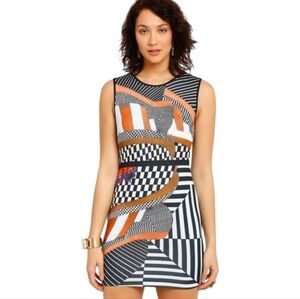 Clover Canyon Illusion Print Bodycon Style Stretchy Mini Dress Size Small